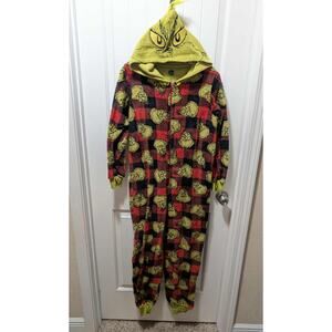 The Grinch Christmas Pajamas Unisex Adult M One Piece Union Suit Holiday Costume